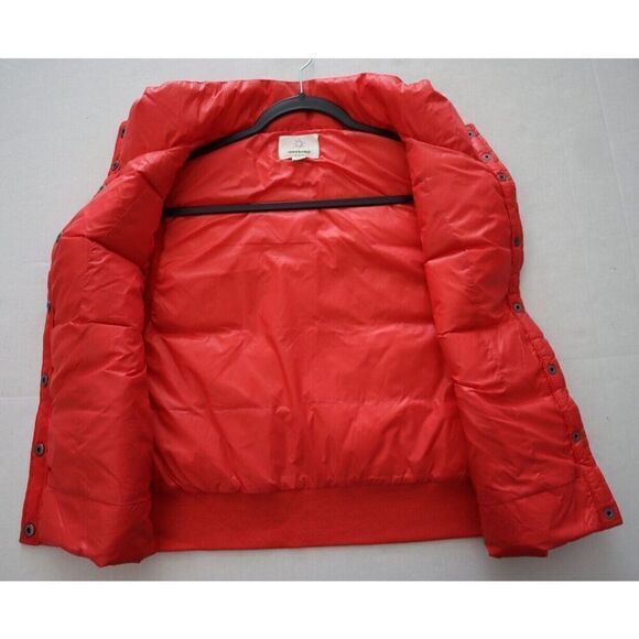 Offline x Aerie 2844S6M Women's Sz Large Red Sleeveless Ribbed Trim Puffer Vest - Picture 8 of 8